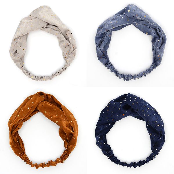 

velvet headbands sequin hairband cross hair bands women turbans fashion headwraps satin hair accessories for girls headdress