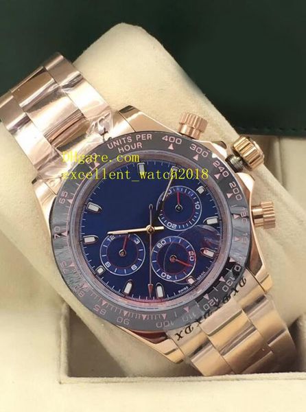 

5 стиль люкс часы 40 мм 116508 116515 116505 18k розовое золото азии 2813 механические автоматические мужские часы, Slivery;brown