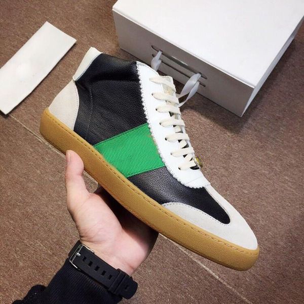 

designer boots winter ace luxury shoes leather black white shoes daddy luxury boots shoes geninue leather size us35-44 with box recept