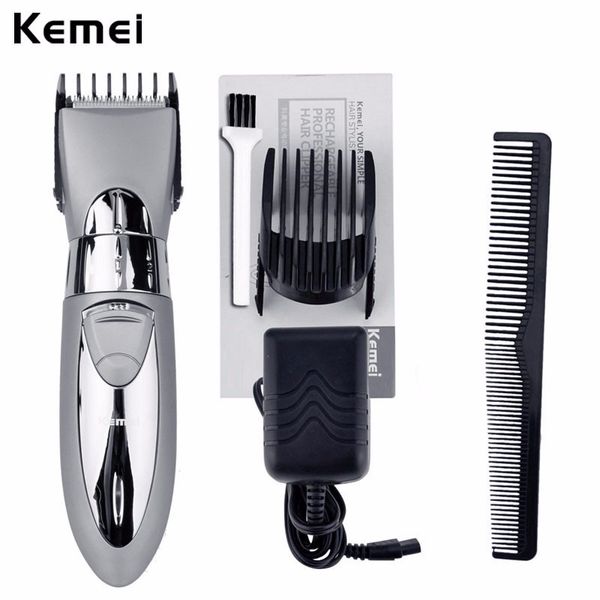 2019 Kemei Washable Hair Trimmer Professional Hair Clipper For Men
