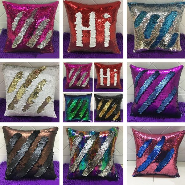 

factory direct sales new style pillow case non pillow core pure color sequins cushion cover t7i626