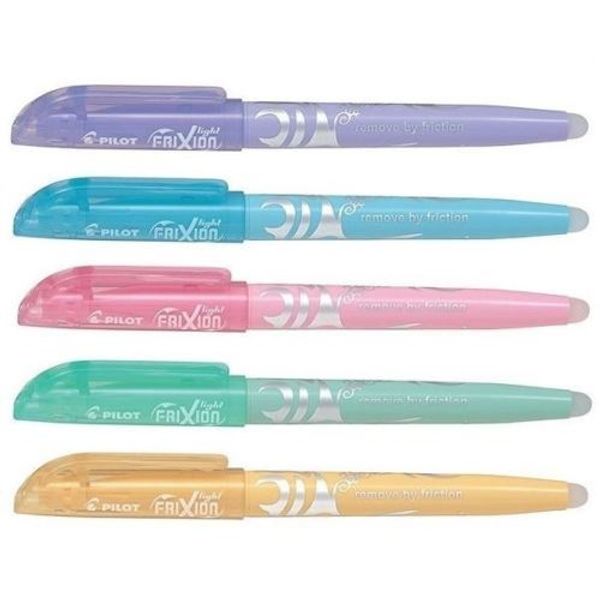 

pilot frixion light soft pastel erasable highlighter pen - variety of colours 5 colors available
