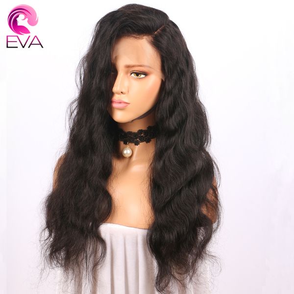 

eva hair pre plucked full lace human hair wigs with baby natural color brazilian body wave remy wigs for black women