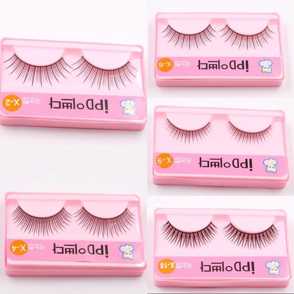 X-16 Feitas À Mão 3D Lashes Natural Grosso Falso Cílios Falsos Eye Lashes Extensões de Maquiagem Cílios Individuais de Alta Qualidade