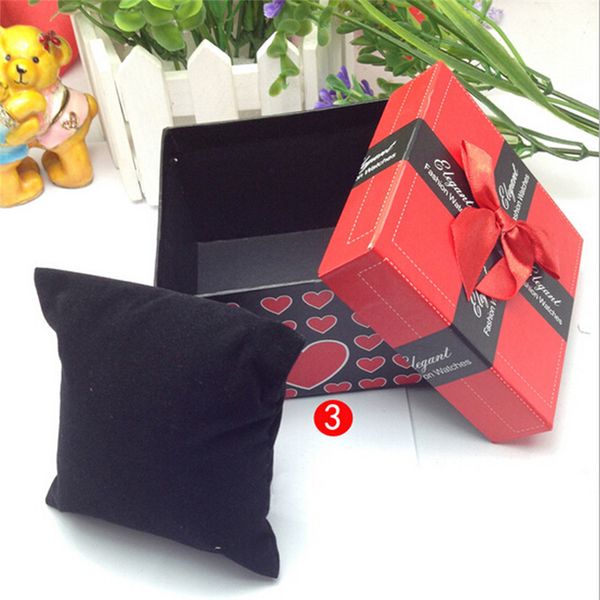 

fabulous durable present gift box case for bracelet bangle jewelry watch box wholesale aug29, Black;blue