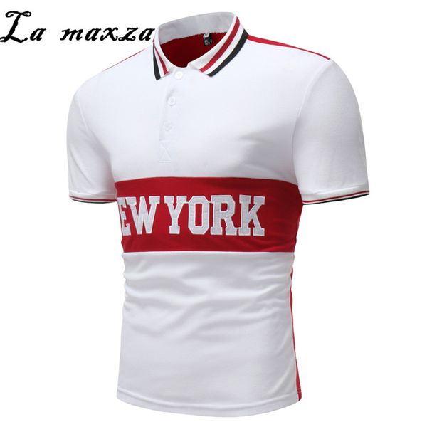 

embroidery man casual clothing shirt letter short sleeve patchwork male shirts 2018 new arrival, White;black