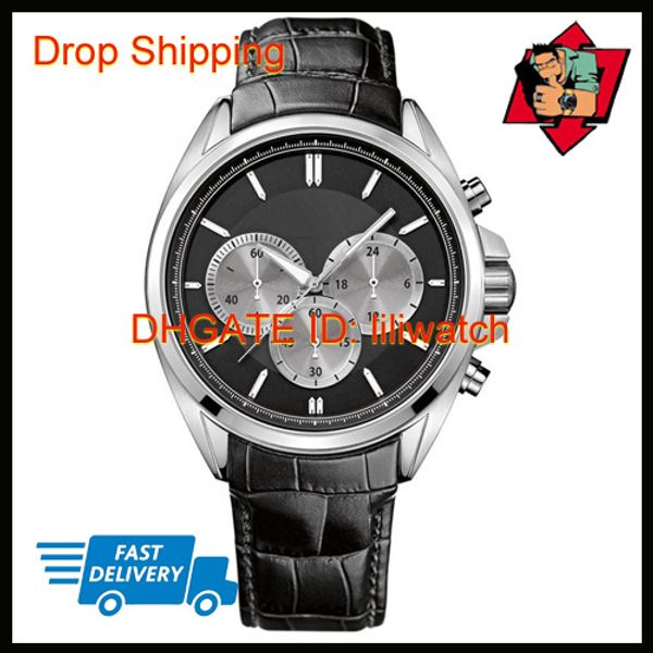 

100% original japan movement drop shipping new men's hb1512879 hb1512880 hb1512881 hb1512882 hb1512883 classic quartz sports designer w, Slivery;brown