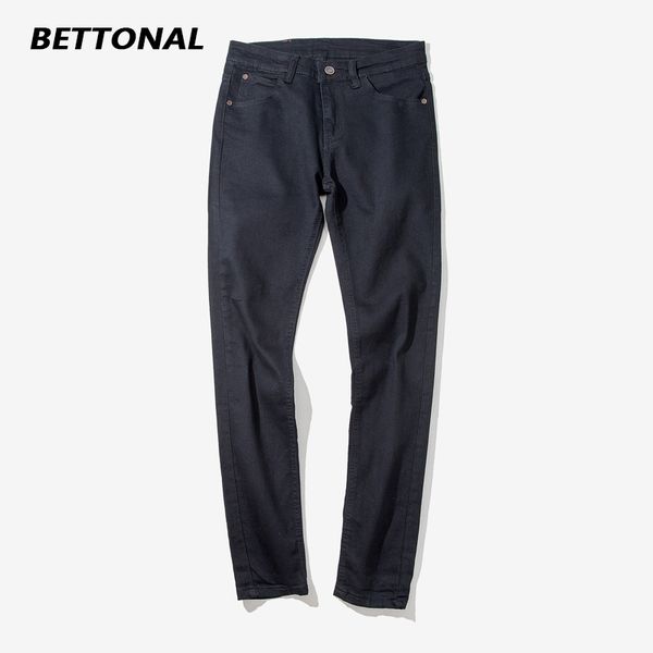 

2018 new autumn winter straight jeans brand casual slim ripped jeans high stretch feet skinny sell homme retro trousers k186, Blue