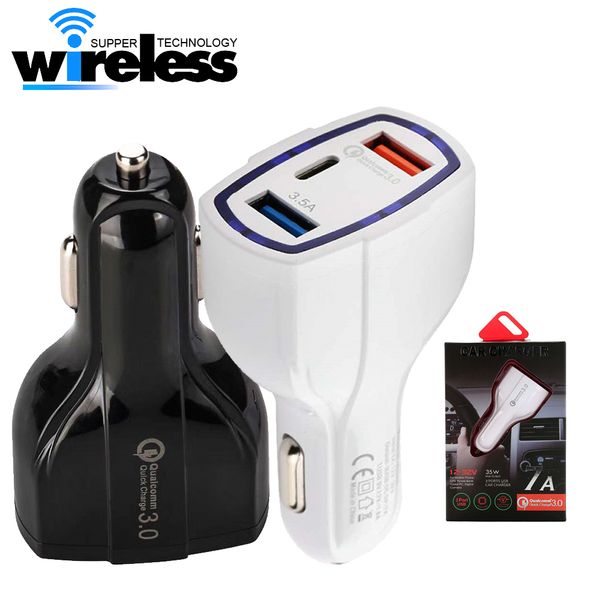 

quick charge 3.0 car charger 5v 3.5a qc3.0 fast charging car-charger dual usb car mobile phone charger for samsung