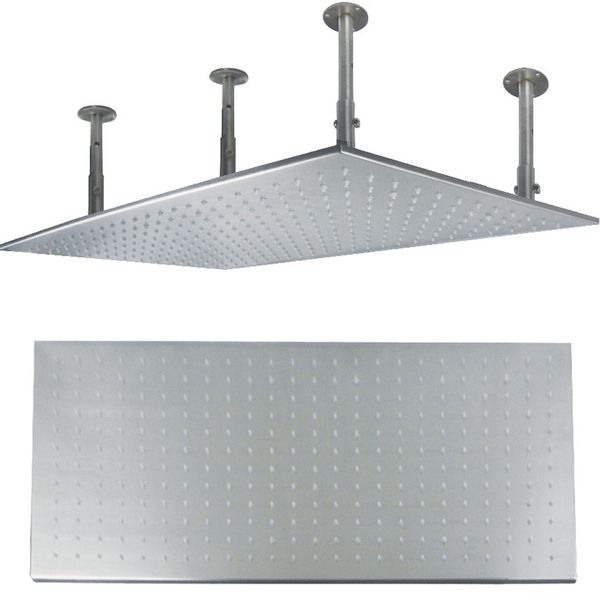 

contemporary home use conceal in wall mounted large rain shower head good quality inox shiny finish bathroom shower spray