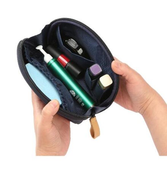 

nylon fan-shaped cosmetic bag women travel make up toiletry bag fashion necessaries makeup organizer case cb029