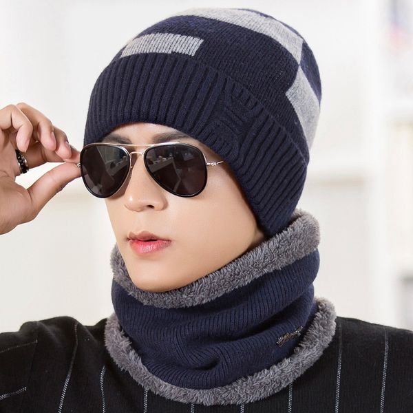 

sexemara neck warmer winter hat knit cap scarf cap winter hats for men knitted hat men beanie knit skullies beanies