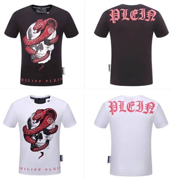 

Original German Brand Men's Short Sleeve T-shirt Fashion Crime designer Skull Hip Hop High Quality Print Medusa T-shirt#0016
