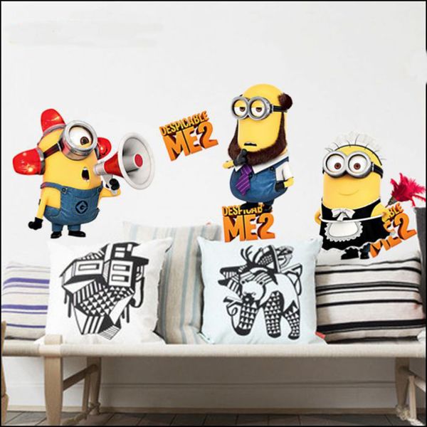 Despicable Me 2 Minion Movie Decal Removable Wall Sticker Zooyoo
