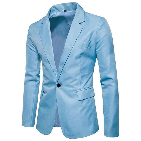 moda uomo blazer casual Slim Fit abiti giacca maschile designer bavero collo Blazer uomo cappotti Terno Masculino bottone singolo Plus Size 3XL