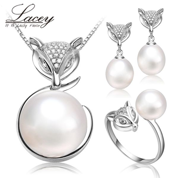 

freshwater natural pearl sets women girl wedding gift,925 sterling silver fine bridal real pearl jewelry sets children birthday, Black