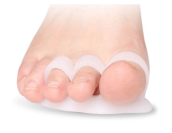 

elitzia etft007 foot care hallux valgus three holes silicone toe separator daily-use
