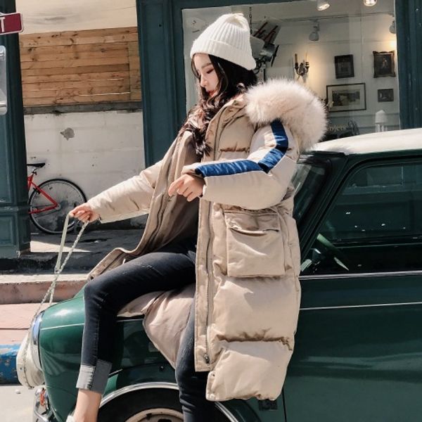 

stylish thick women's down jacket gold velvet female jacket cotton-padded casaco feminino women's windbreaker chaqueta mujer, Black;brown