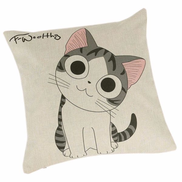 

45 cm*45 cm printed from the kitten pillow pillowcase