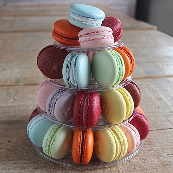 4 Tiers Macaron Tower Macaroon Display Cake Stand Cake Decorating