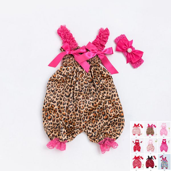 

Новорожденных детей новорожденных девочек комбинезон ползунки Леопард комбинез