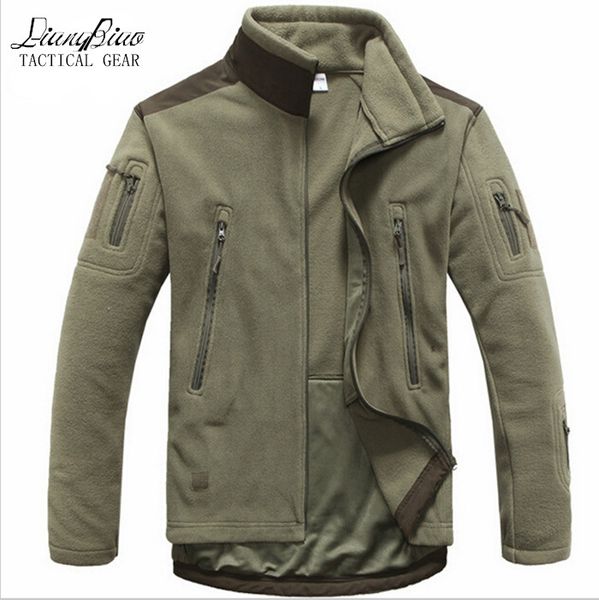 

men tactical clothing autumn winter fleece army jacket softshell hunt clothing men softshell style jackets, Black;brown