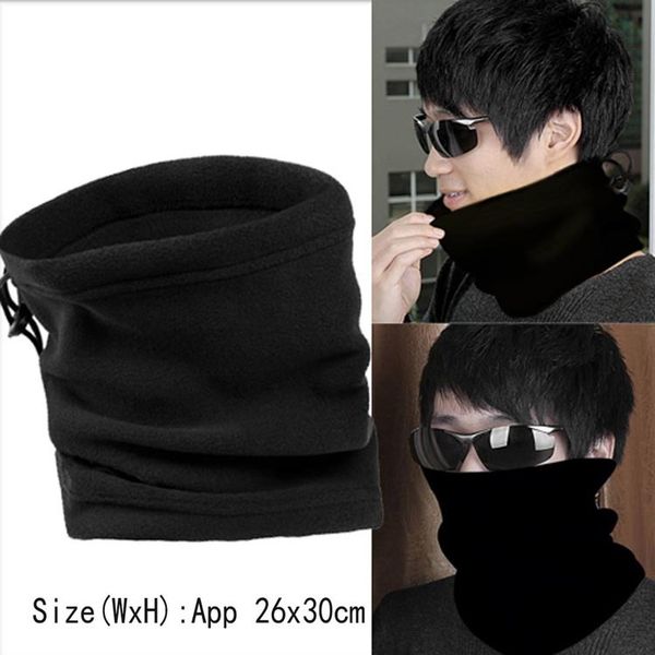 

polar fleece neck warmer thermal snood scarf hat wear snowboarding outdoor multi-functional fishing football scarves