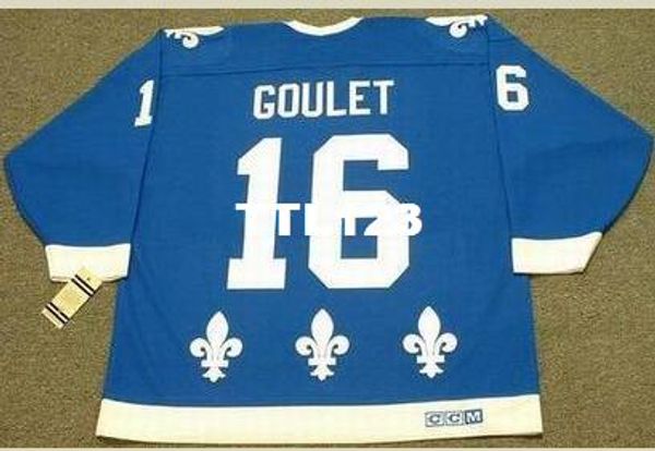 

мужчины #16 michel goulet quebec nordiques 1988 ccm винтаж t главная хоккей джерси или обычай любое имя или номер ретро джерси, Black;red
