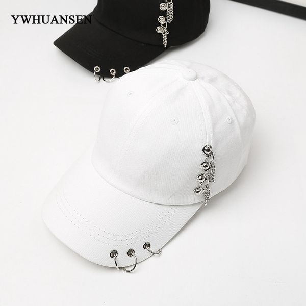 

ywhuansen 2018 casual solid adjustable iron ring baseball caps spring and summer sunshade snapback hats dad caps, Blue;gray