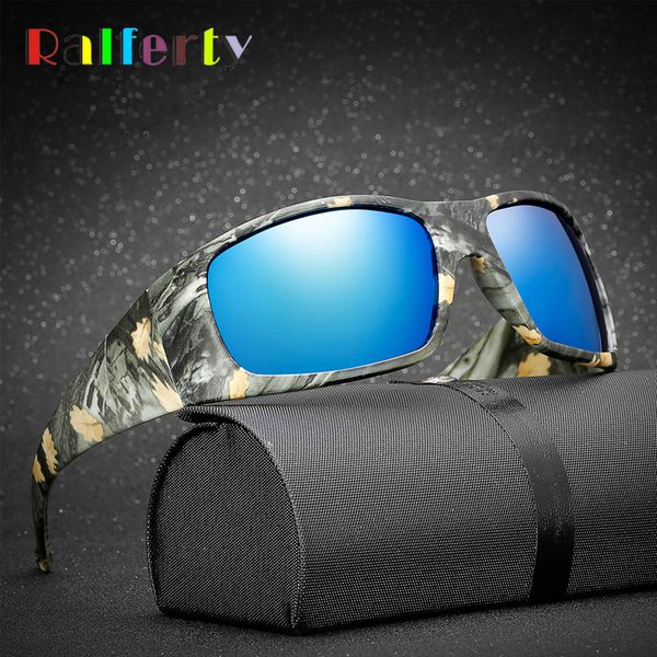 

ralferty polarized sunglasses men camouflage uv400 sun glasses male fishing driving sport goggles eyewear k1027, White;black