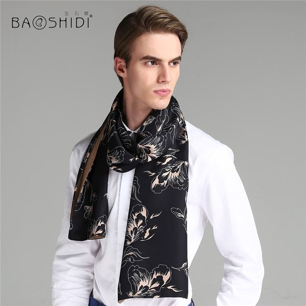 

men's double-layer scarf, 100% twill silk and 100% wool, spring, autumn decoration scarfs, man winter anti-cold scarves, Blue;gray
