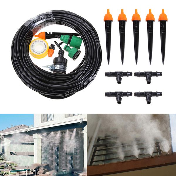 

25m automatic plant self watering diy micro drip irrigation system adjustable dripper arrosage micro drip garden watering kits
