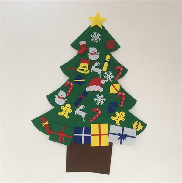 

elk snowman diy stereo felt christmas tree door wall hanging ornaments children kids gifts christmas decoration 28wm5 gg