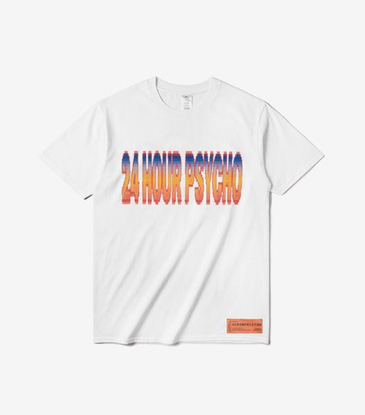 

Designer T-Shirts Heron Preston Letter Printed White Fashion O Neck Hip Hop Men Casual T-shirts S-3XL