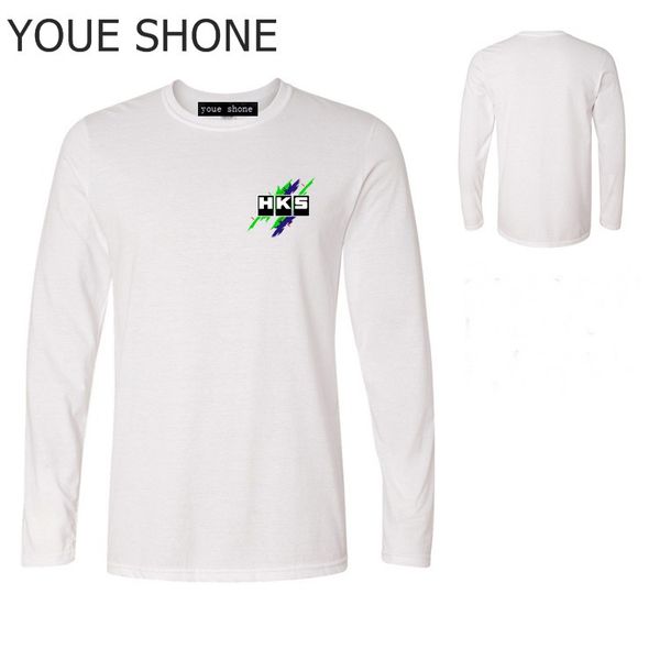 camiseta basica manga larga hombre