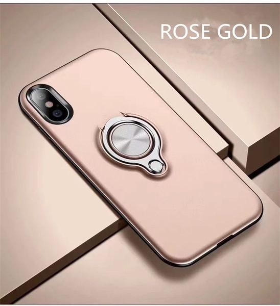 

invisible ring case for iphone xs max xr hard plastic rubber defender cover case 5 colors dhl shipping