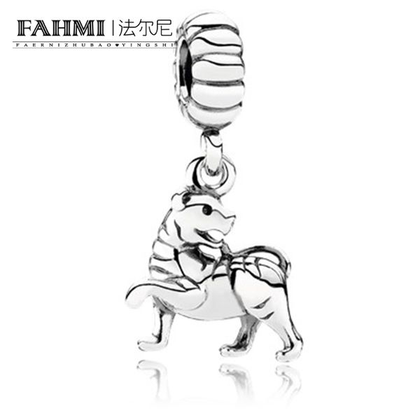 

fahmi 100% 925 sterling silver 1:1 original 791102 zodiac authentic temperament fashion glamour retro pendant wedding women jewelry, Black