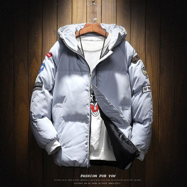 

men winter hooded parkas 2018 mens pockets streetwear black warm parkas male casual jacekts coats