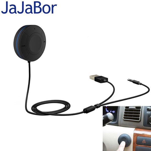 

jajabor bluetooth car kit handsaudio a2dp aux stereo music receiver adapter car mp3 player connecting two bluetooth devices