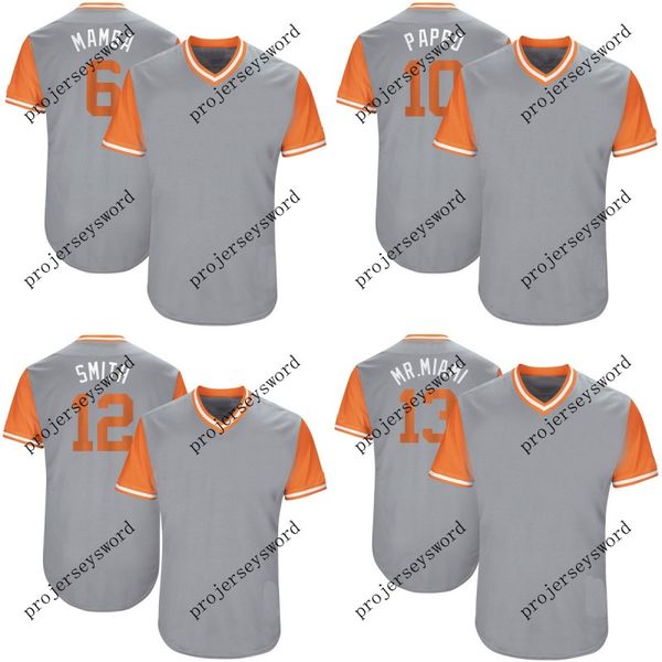 

Baltimore 6 Jonathan Schoop Mamba 10 Adam Jones Pappo 13 Manny Machado Mr. Miami 18 Trey Mancini Trey 2017 Players' Weekend Baseball Jersey