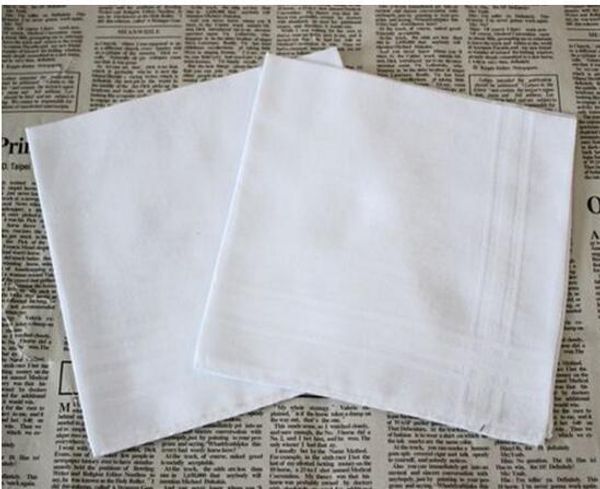 

eco-friendly новые 100% хлопок мужской стол сатин носовой платок буксиры квадратный носовой платок белее 34см 2016 горячий, White