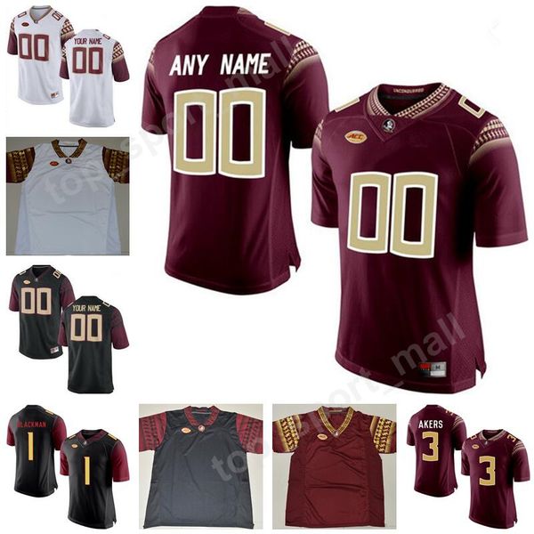 

florida state seminoles college 19 jacques patrick jerseys man kids football custom personalized 11 nyqwan murray 12 deondre francois, Black;red