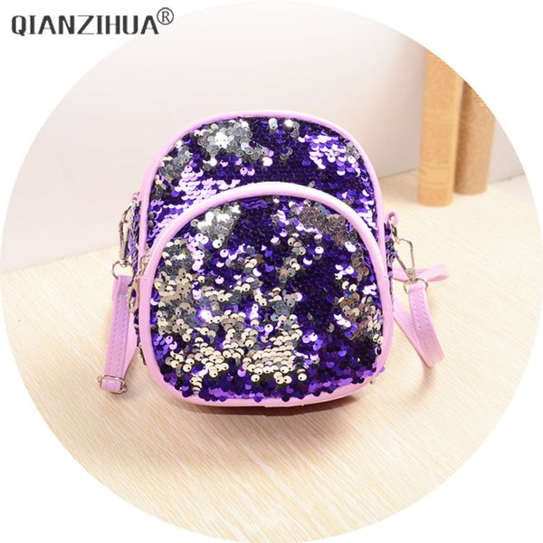 

women mini bag 2018 new pu sequins backpack for kid girls travel backpacks children back pack baobao bags y18110107