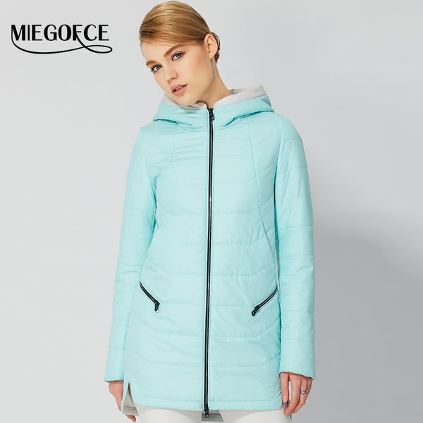 

wholesale- 2017 women warm thin coats women's parka jackets with hood women's fashion jackets and coat miegofce popular product ne, Black