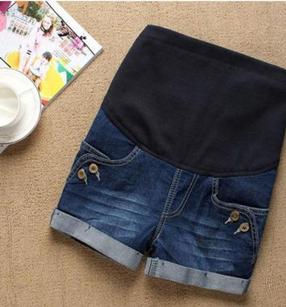 

new arrival maternity jeans shorts 2017 spring summer thin denim shorts care belly pants clothes for pregnant women sh-s115, White