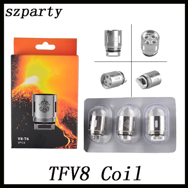 

Катушка TFV8 X4 Q4 T6 T8 T10 RBA Электронная сигарета Облако Сменные катушки для TFV8 Облачный зверобак Атомайзер 0266101