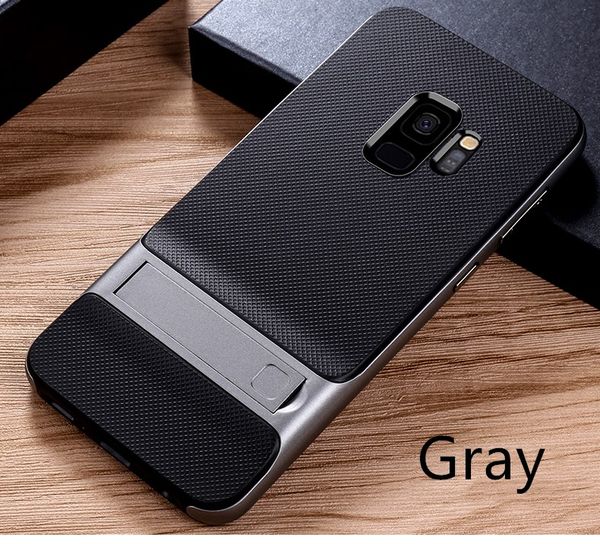 

10pcs for iphone 11 pro x xs max xr 8 7 6 tpu +pc 360 phone case for samsung s7 s8 s9 shockproof stand holder for note 8 9