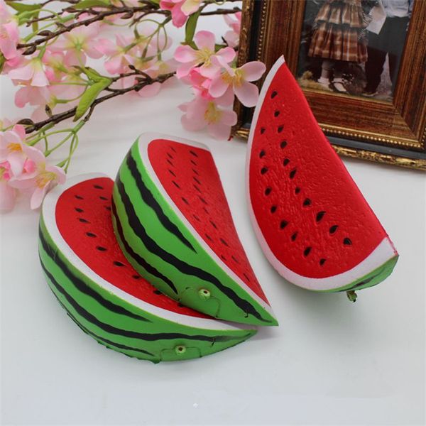 

15*4cm simulation watermelon toy slow rebound decompression toys lovely cartoon children pu toy t3i0248