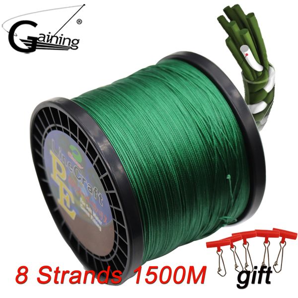 1500 M Super Starke Japan Multifilament 100% PE Geflochtene Angelschnur 8 Strands Geflochtene Drähte