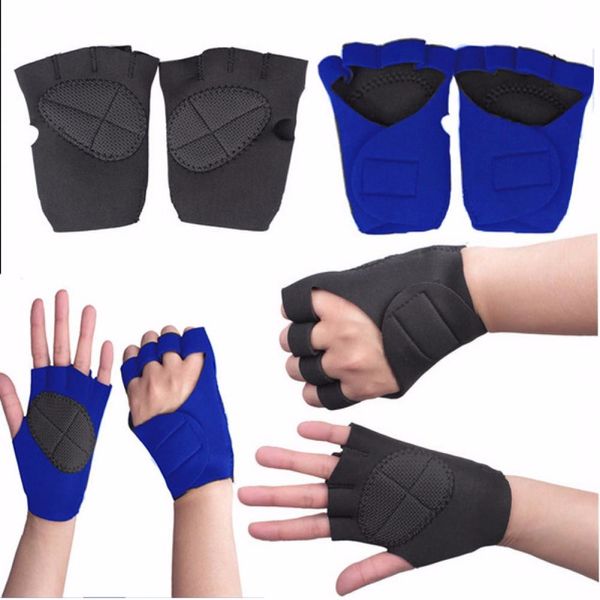 

sport gloves for mens weight lifting workout palm exercise fingerless glove summer do sports, Blue;gray
